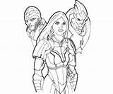 Mass Effect Coloring Andromeda Pages sketch template