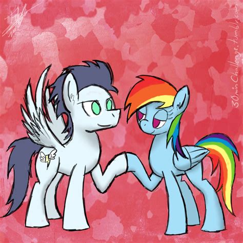 30 Minute Challenge Soarin And Rainbow Dash By Tomaz777