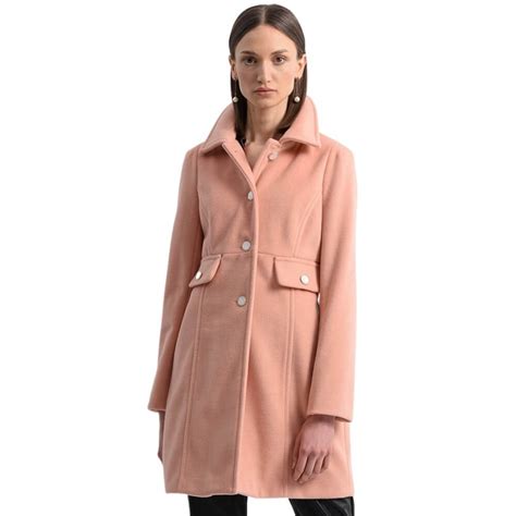 kara tangerine pink coat miller st boutique
