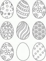 Easter Egg Eggs Coloring Printable Pages Kids Nine Pascua Colouring Colorear Printables Para Print Template Huevos Coloringhome Cute Clipart Dibujos sketch template
