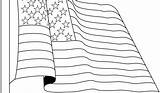Flag Coloring American Printable Pages sketch template