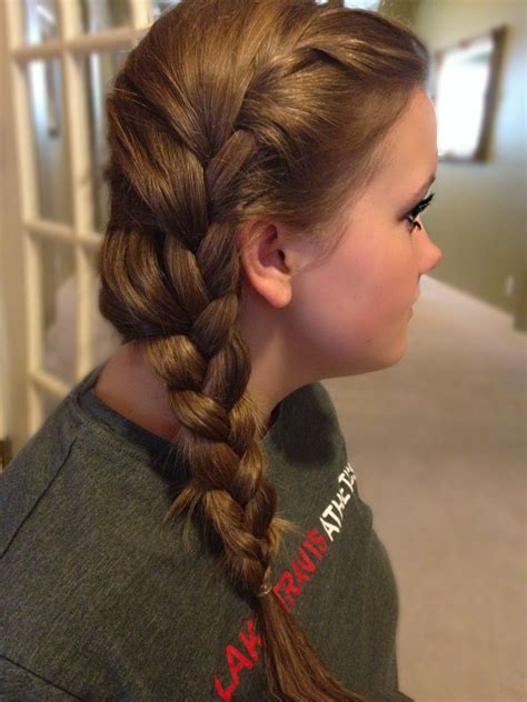 pin by brittany robertson on hair side french braids french braid