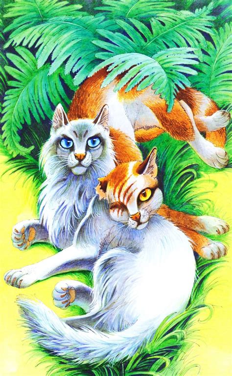 riverclan warrior cats russian art cloudtail brightheart kot voitel koshachiy art