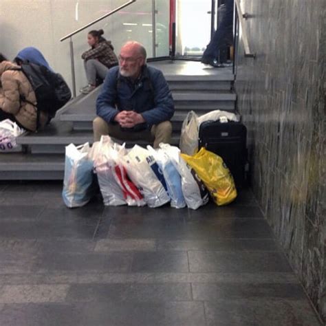 50 hilarious pictures of miserable men waiting while their wives were