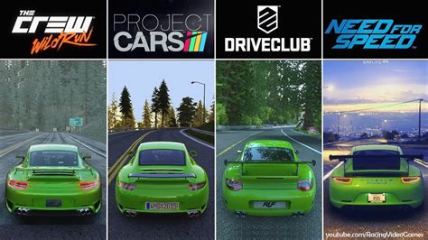 Driveclub Vs Need For Speed Vs The Crew Vs Project Cars