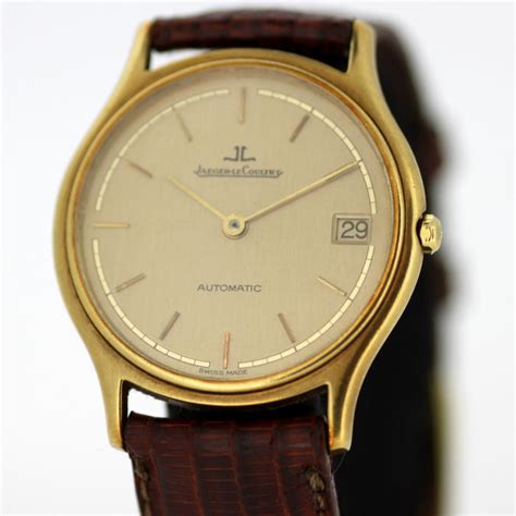 jaeger lecoultre vintage automatic  gold wristwatch catawiki