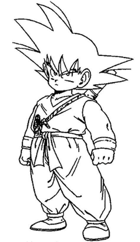 kid goku coloring pages coloring home