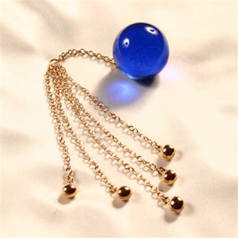 crystal anal ball gold jewelry for her or him