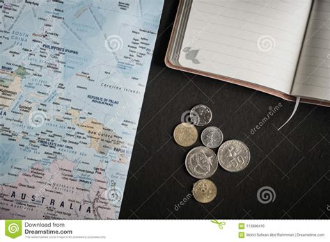creative flat lay  travel essentials stock photo image  gadget note