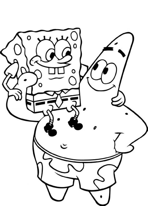 spongebob coloring pages characters  coloring spongebob coloring