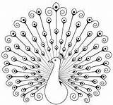 Quilling Peacock Ausdrucken Coloring Sketch Anleitung Swirly sketch template