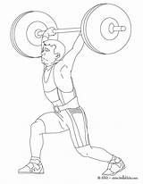 Coloring Pages Hellokids Color Weightlifting Print Online Sports sketch template