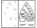 Christmas Card Cards Coloring Colouring Templates Pages Color Report Now Print Kittybabylove Joyful Source sketch template