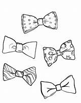 Bow Tie Coloring National August Pages Color Getdrawings Print Getcolorings sketch template