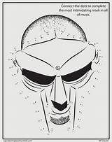 Mf Doom sketch template