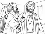 Ananias Saul Conversion Ausmalbilder Paulus Becomes Silas Supercoloring Sauls Timoteo Biblia Colorir Apostel sketch template