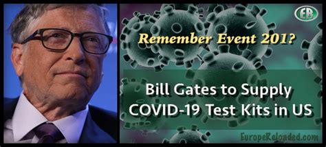 bill gates  supply   coronavirus test kit europe reloaded