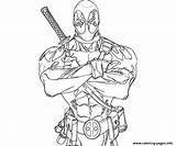 Deadpool Coloring Lego Pages Printable Getcolorings sketch template