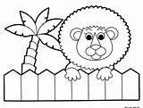 Zoo Coloring Pages Kids Color Getcolorings Lion Print sketch template