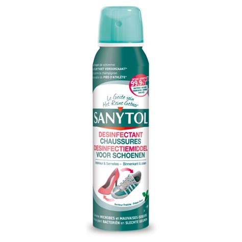 desinfecterend middel voor schoenen frisse geur sanytol