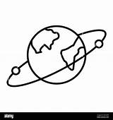 Orbit Earth sketch template