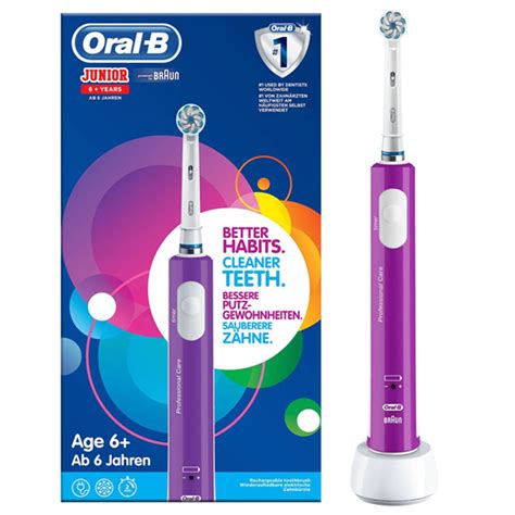 oral  elektrische tandenborstel junior  paars blokker