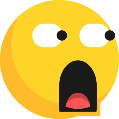 glared shocked surprised emoji png transparent   png
