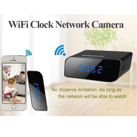Wireless Wifi Ip Full Hd 1080p Clock Spy Hidden Nanny