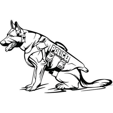 police dog drawing    clipartmag