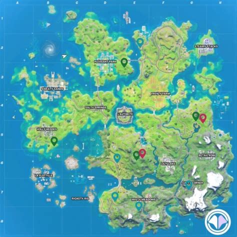 fortnite week  xp coins locations millenium
