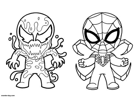 spiderman  carnage coloring pages