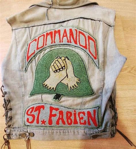 Commando Mc St Fabian Motorcycle Club Patches Colours Vintage
