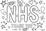 Nhs Colouring Thank Colour Window Print Coronavirus Heroes Illustration Show Appreciation Bigger Display Head Version Over Boo Tickety sketch template