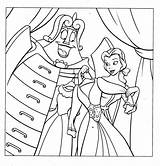 Coloring Disney Princess Pages Belle Kids sketch template