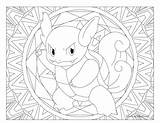 Wartortle Squirtle Windingpathsart Blastoise Getdrawings 2550 Pixel sketch template