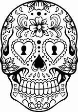 Mandala Skull Pages Coloring Getcolorings Sugar sketch template