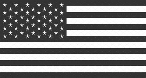 american flag svg black  white
