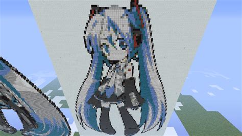 hatsune miku minecraft pixel art  lunathegoodmoon  deviantart