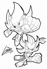 Shadow Hedgehog Coloringall sketch template