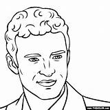 Timberlake Justin Coloring Pages Template sketch template