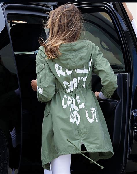 melania trump donald reveals  lady     dont care jacket expresscouk