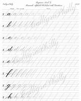 Lowercase Copperplate Calligraphy Deluxe sketch template