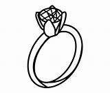 Ring Clipart Wedding Line Drawing Engagement Library Cliparts sketch template