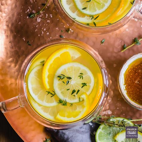 honey  lemon tea recipe      cold properfoodie