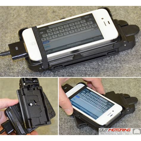 mini countryman paceman rail attachment smartphone cradle  center rail mini cooper