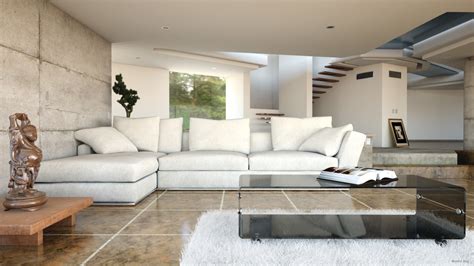 modern realistic interior living room  model