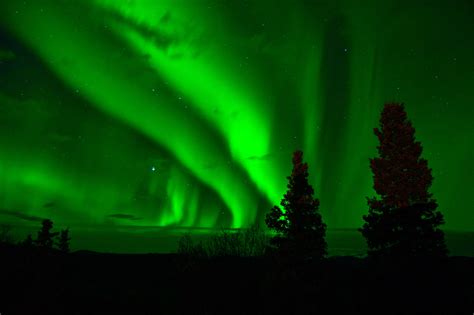aurora borealis   sky  yukon territory canada image  stock photo public domain