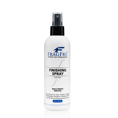 fragfre hair finishing spray soft hold  oz vegan hair spray