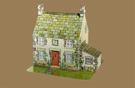 evd  page cardboard cut  models english village designs