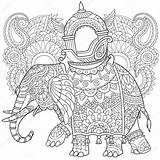 Mandalas Elefantes Istockphoto sketch template
